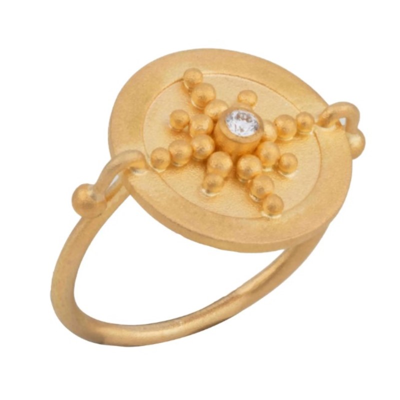 Lika Behar Medallion Compass Ring