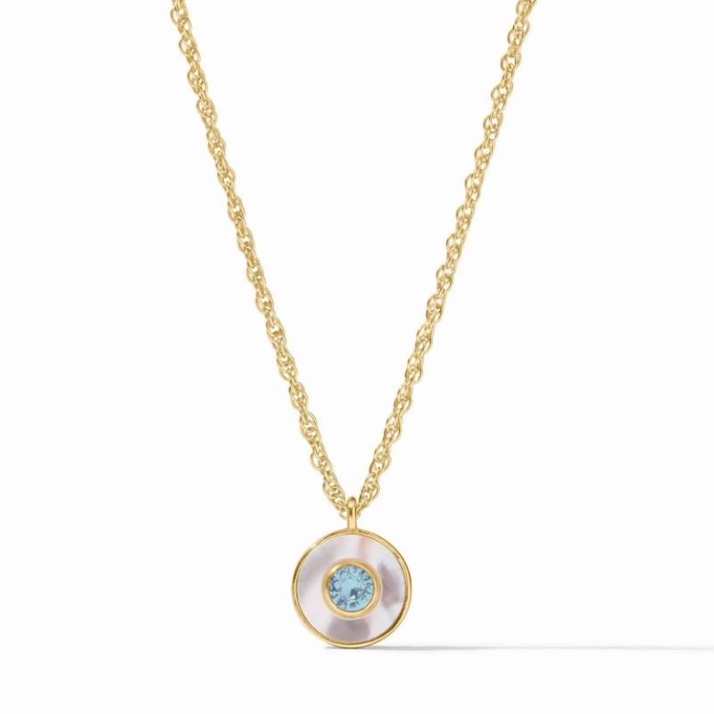Julie Vos Colette Circle Delicate Necklace Julie Vos Colette Circle Delicate Necklace