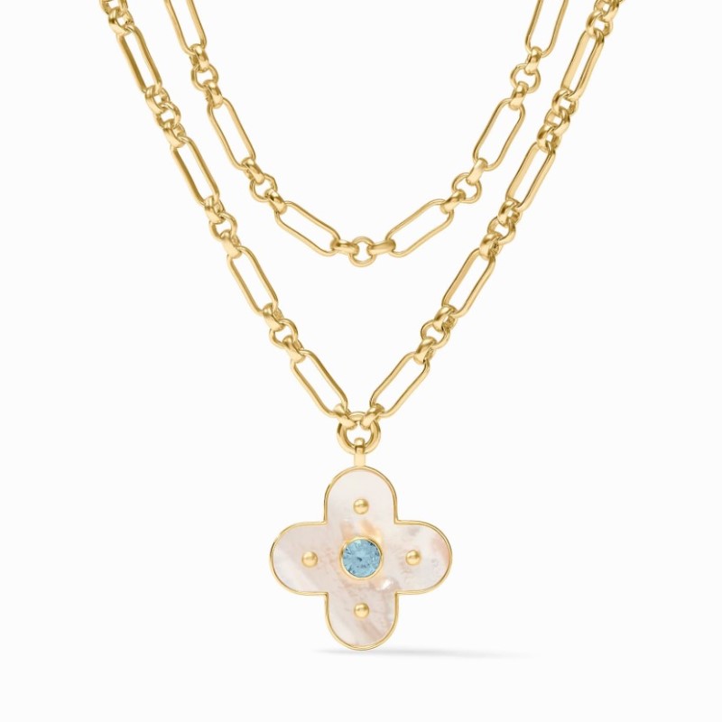 Julie Vos Colette Statement Flower Necklace Julie Vos Colette Statement Flower Necklace