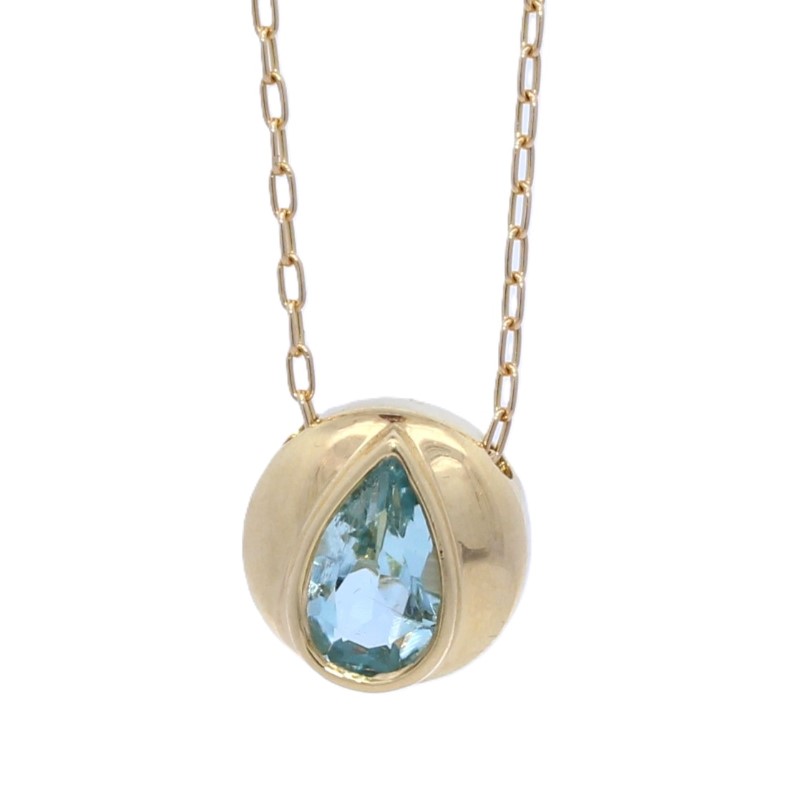 Lauren K Aquamarine Pendant Necklace