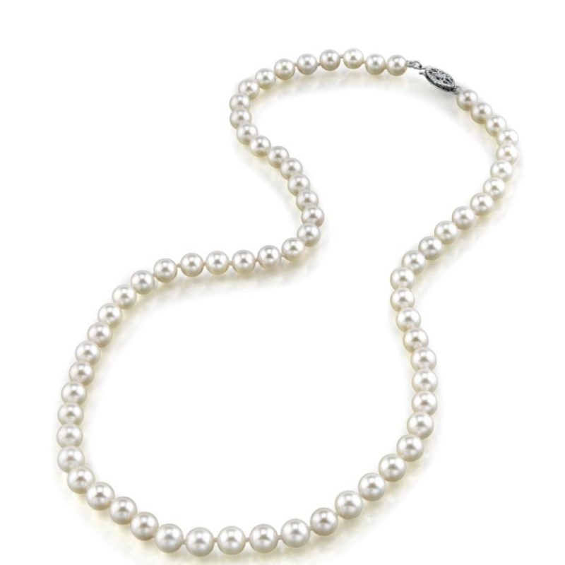 White Freshwater Cultured Pearl Necklace