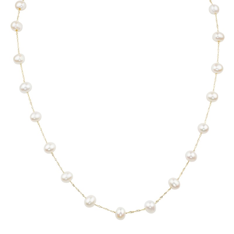 Pearl Station Necklace