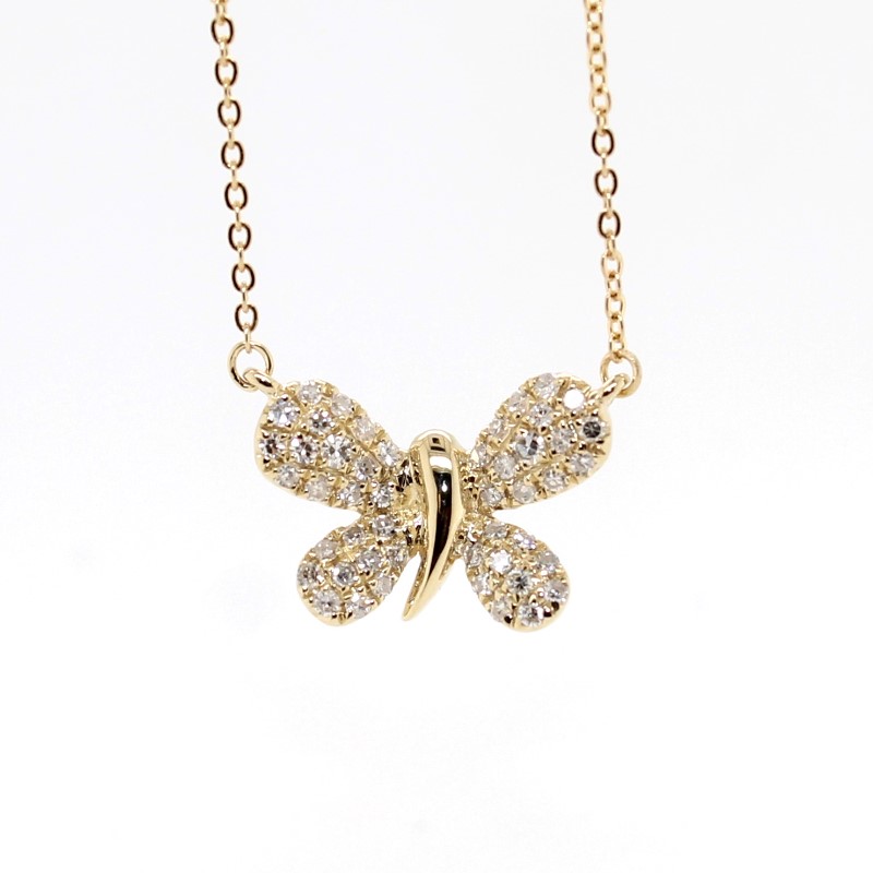 Diamond Butterfly Necklace