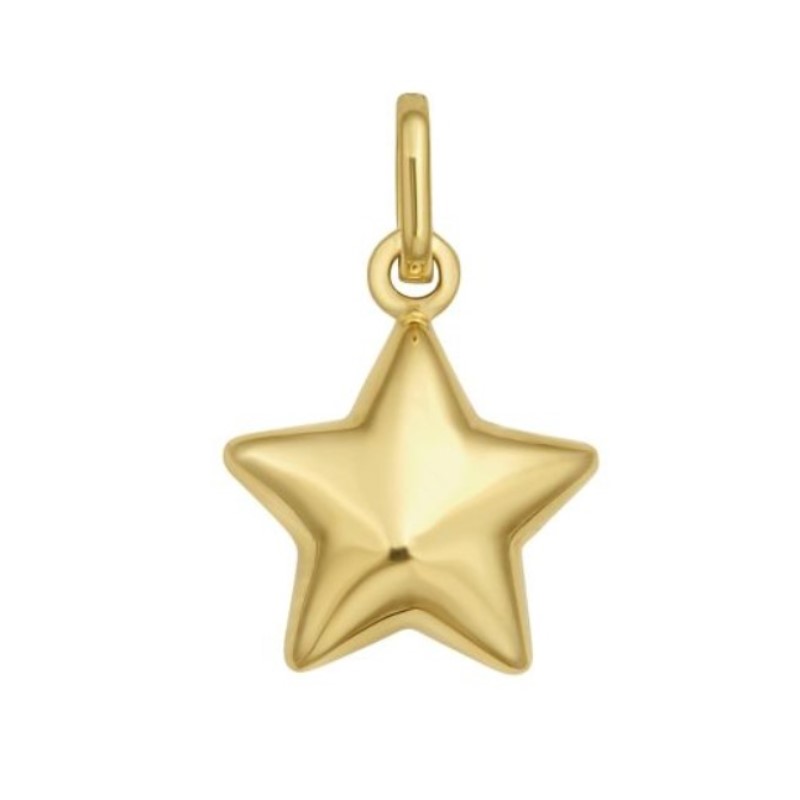 Small Puffed Start Charm Pendant