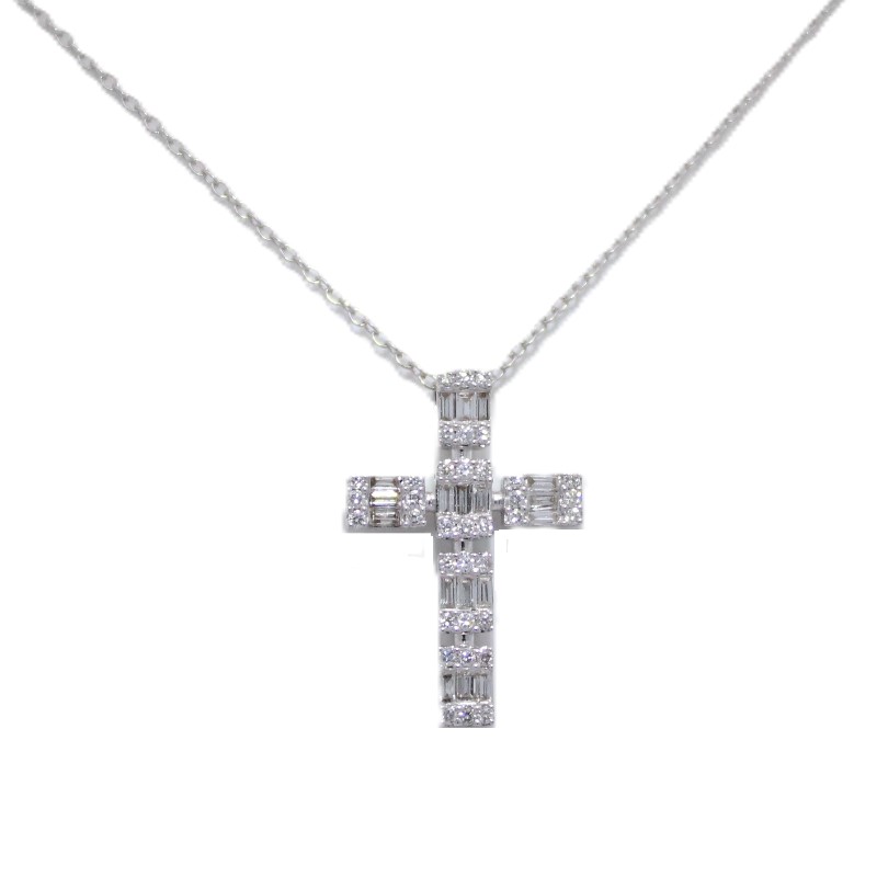 Diamond Cross Pendant Necklace