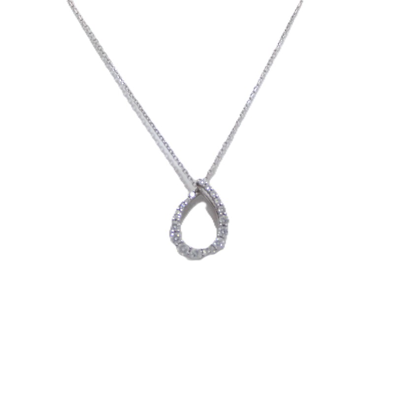 Open Tear Drop Diamond Necklace Open Tear Drop Diamond Necklace