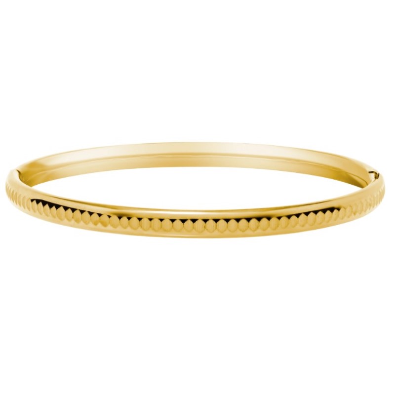 Hand Engraved Gold Filled Bangle Bracelet