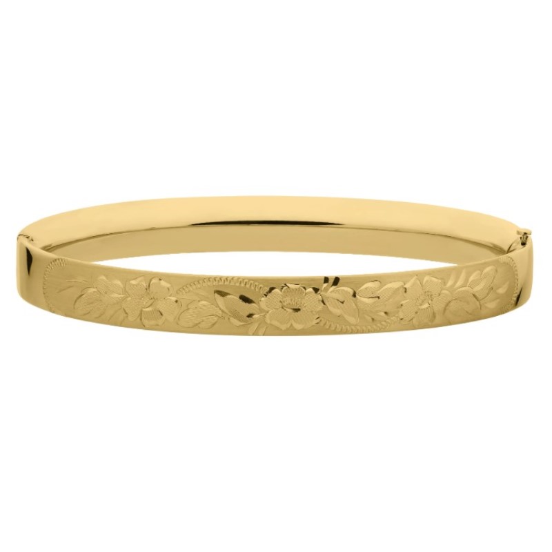 Gold Filled Satin Floral Bracelet