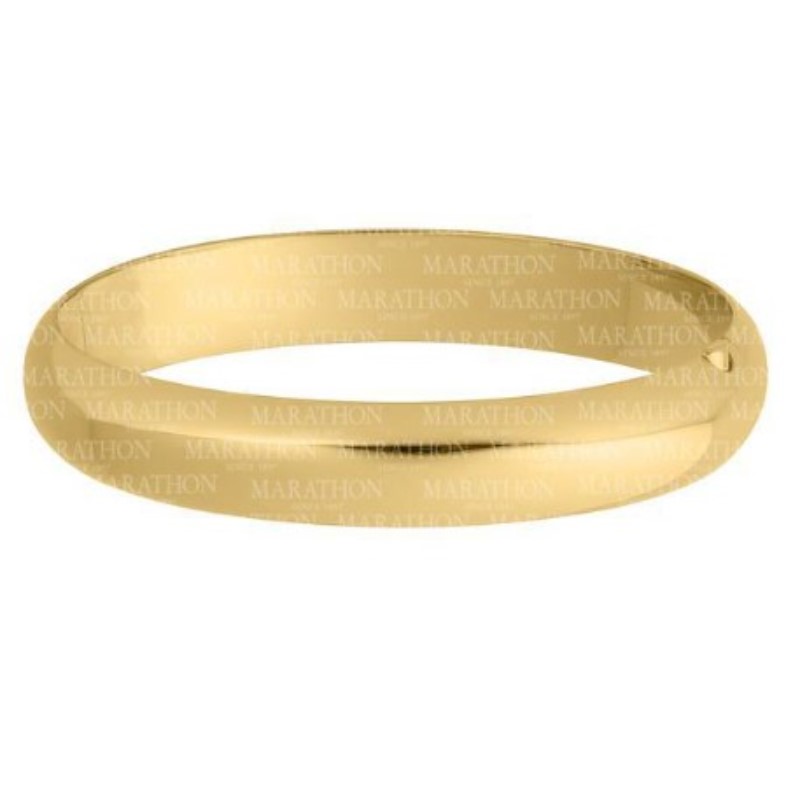 12mm Wide Hinged Bangle Bracelet