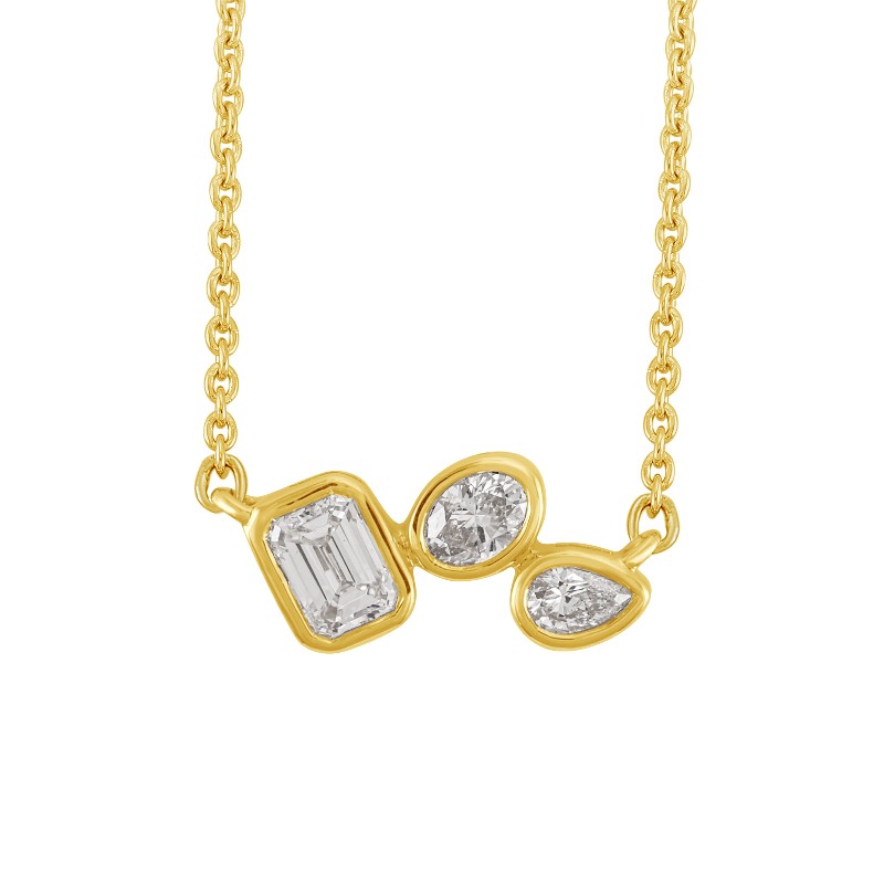 Multi Shaped Diamond Necklace Multi Shaped Diamond Necklace