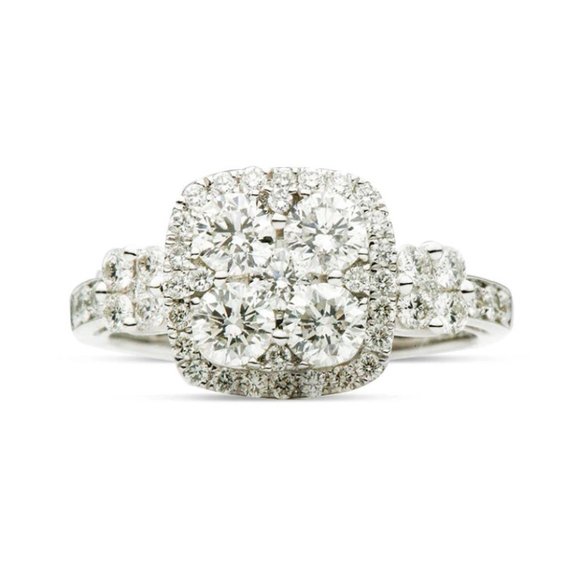 Diamond Multi Cluster Ring