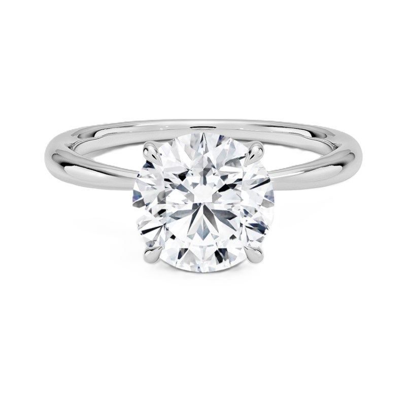 14 Karat Whtie Gold  Diamond Solitaire Ring