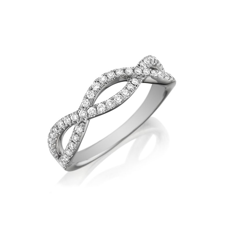 Henri Daussi Diamond Wedding Band