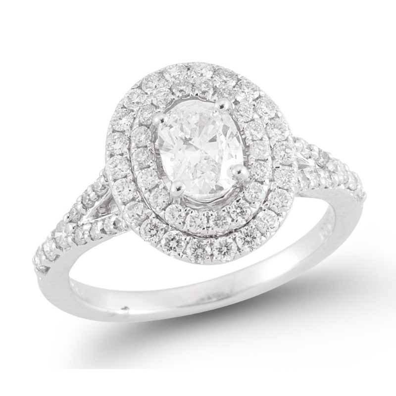 Diamond Double Halo Engagement Ring