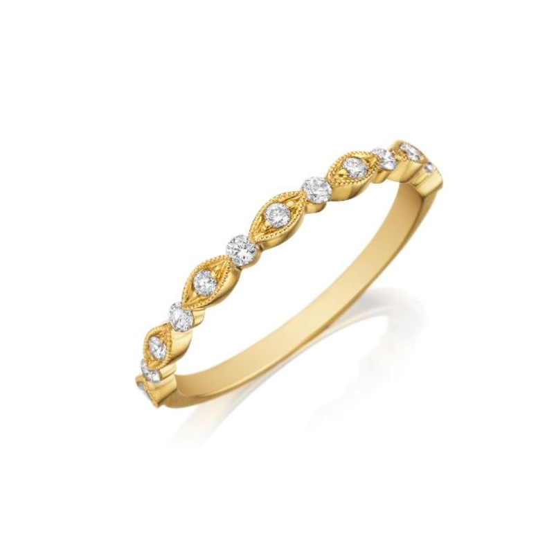 0.20ct Henri Daussi Diamond Wedding Band