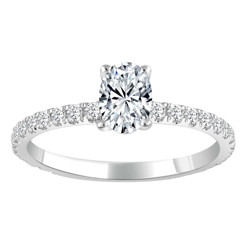Oval Diamond Engagement Ring