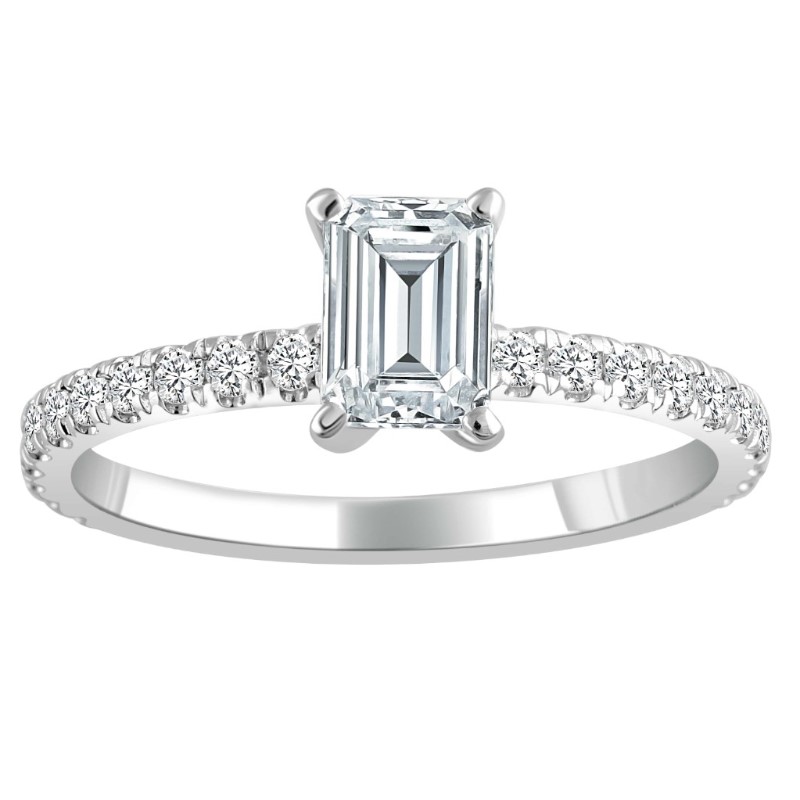 Emerald Cut Diamond Engagement Ring