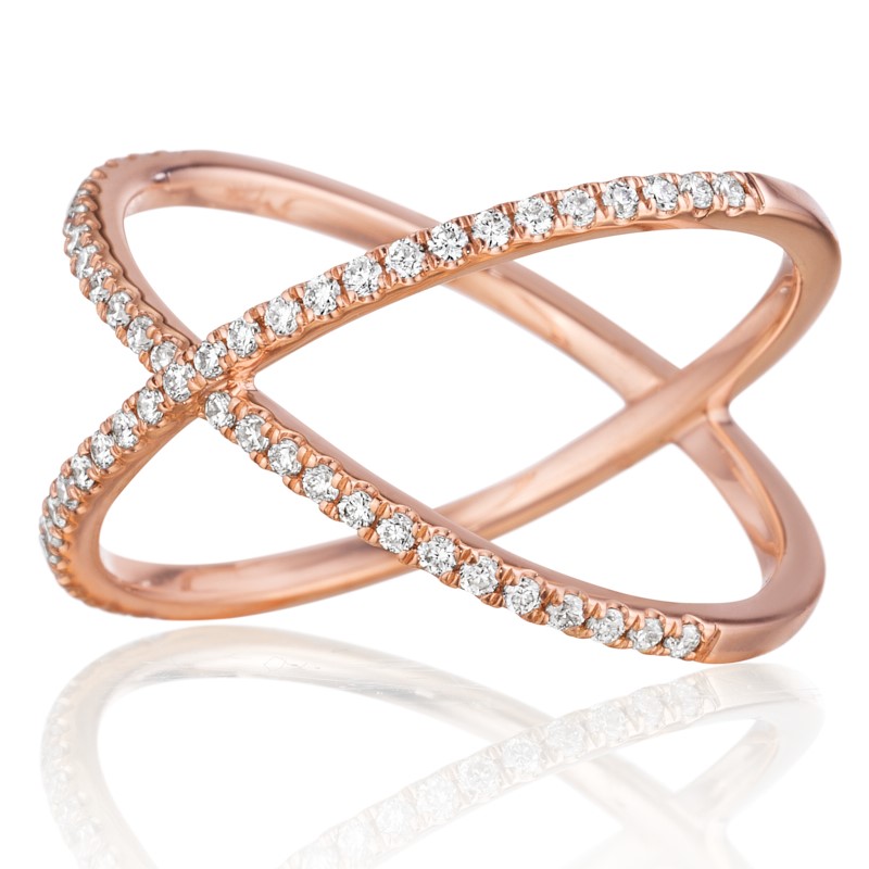 Henri Duassi Diamond Criss-Cross Band Henri Duassi Diamond Criss-Cross Band