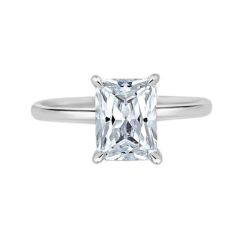 Cushion Cut Diamond Solitaire Ring