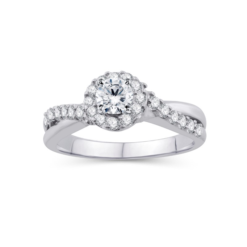 Paramount Fourteen Karat White Gold Diamond  Ring