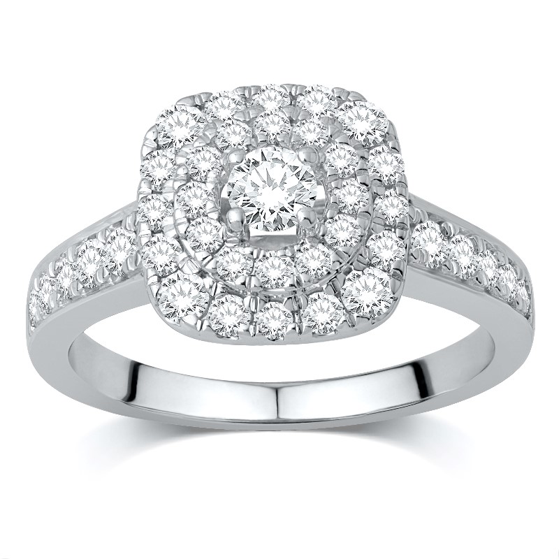 Paramount 18 karat white gold diamond ring
