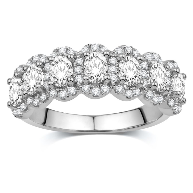7 Stone Diamond Band