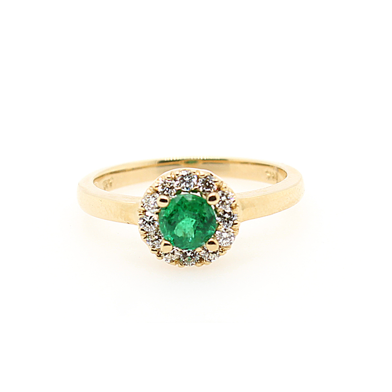 Emerald And Diamond Ring