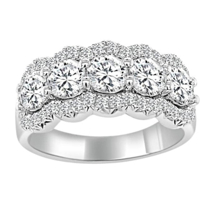 5 Stone Diamond Band