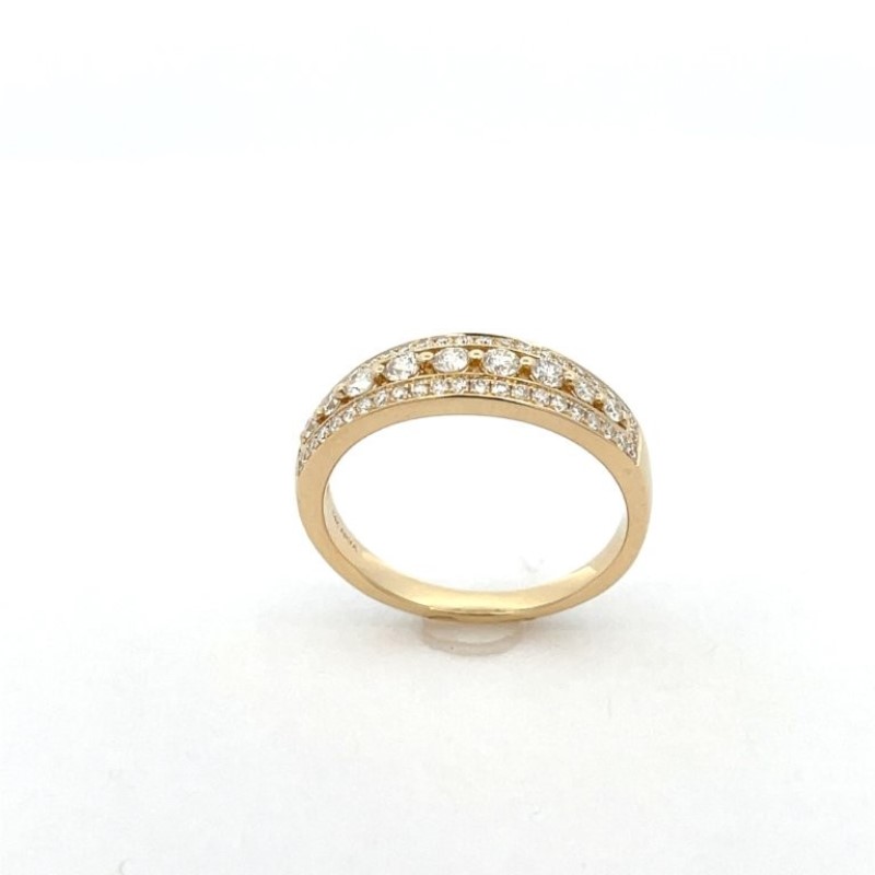 Diamond Three Row Band Diamond Three Row Band