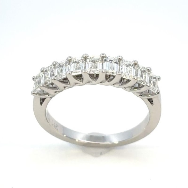 9 Stone Emerald Cut Diamond Band 9 Stone Emerald Cut Diamond Band
