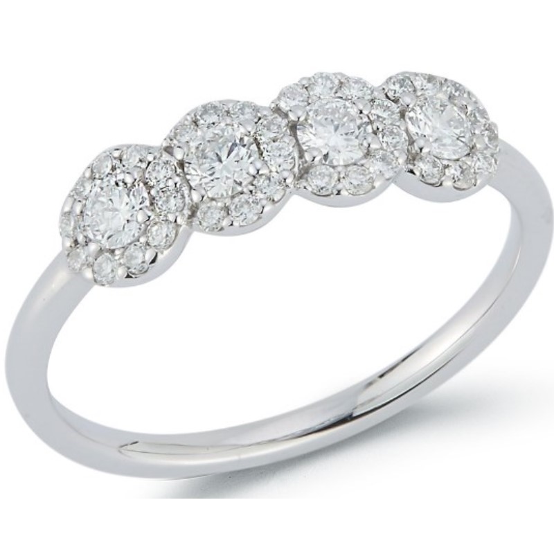 Flower Design Diamond Ring