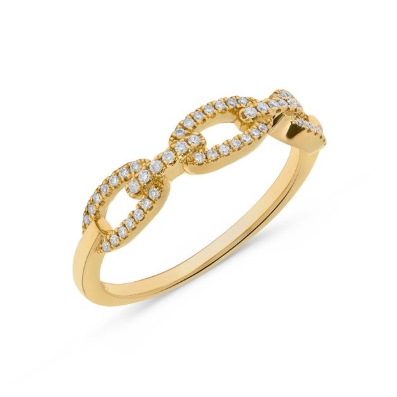 Chain Link Diamond Ring Chain Link Diamond Ring
