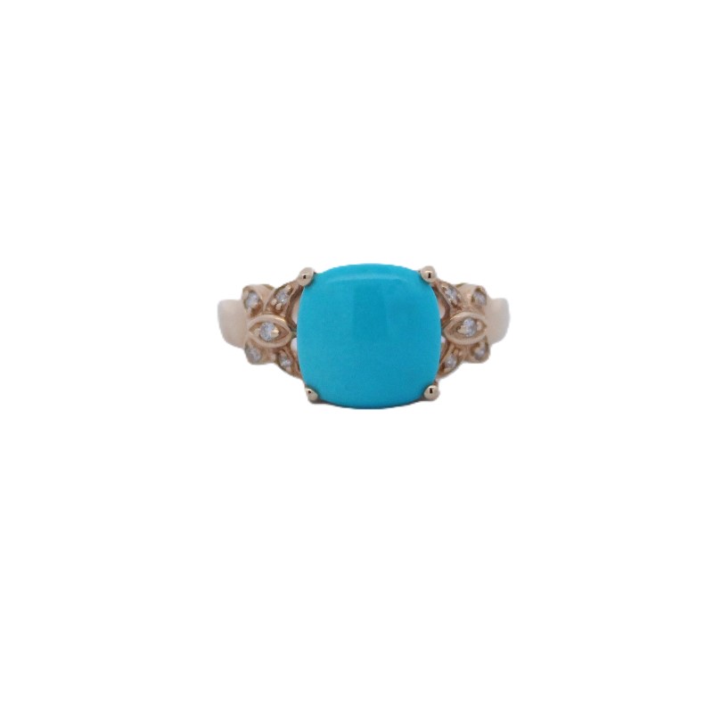 Turquoise and Diamond Ring
