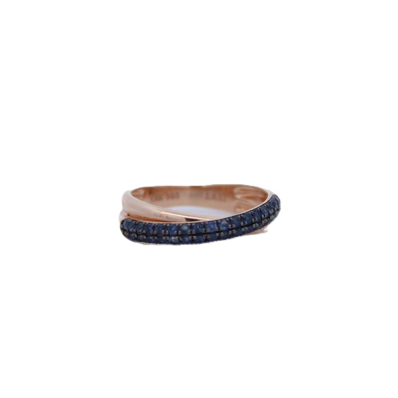 Blue Sapphire Criss Cross Band