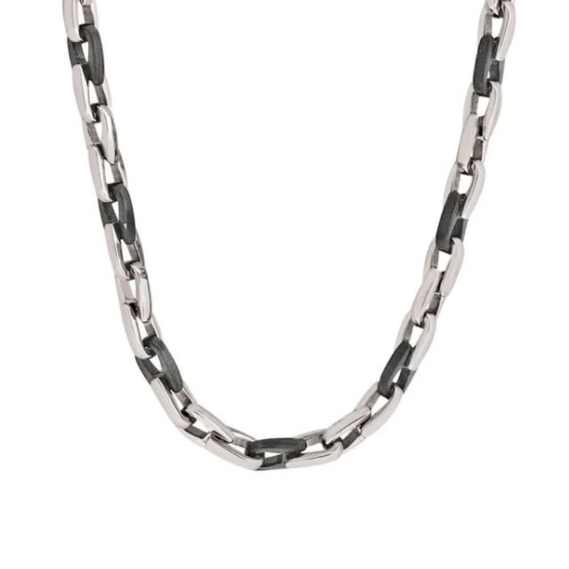 Italgem Stainless Steel Chain With Black Sections