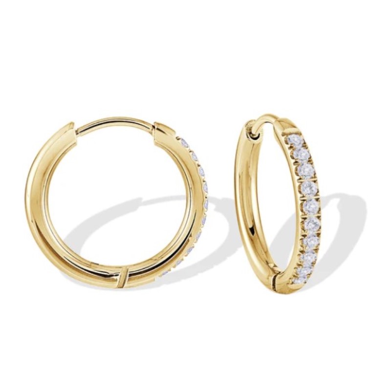 Veloria Collection 17.5mm Cz Hoop Earrings