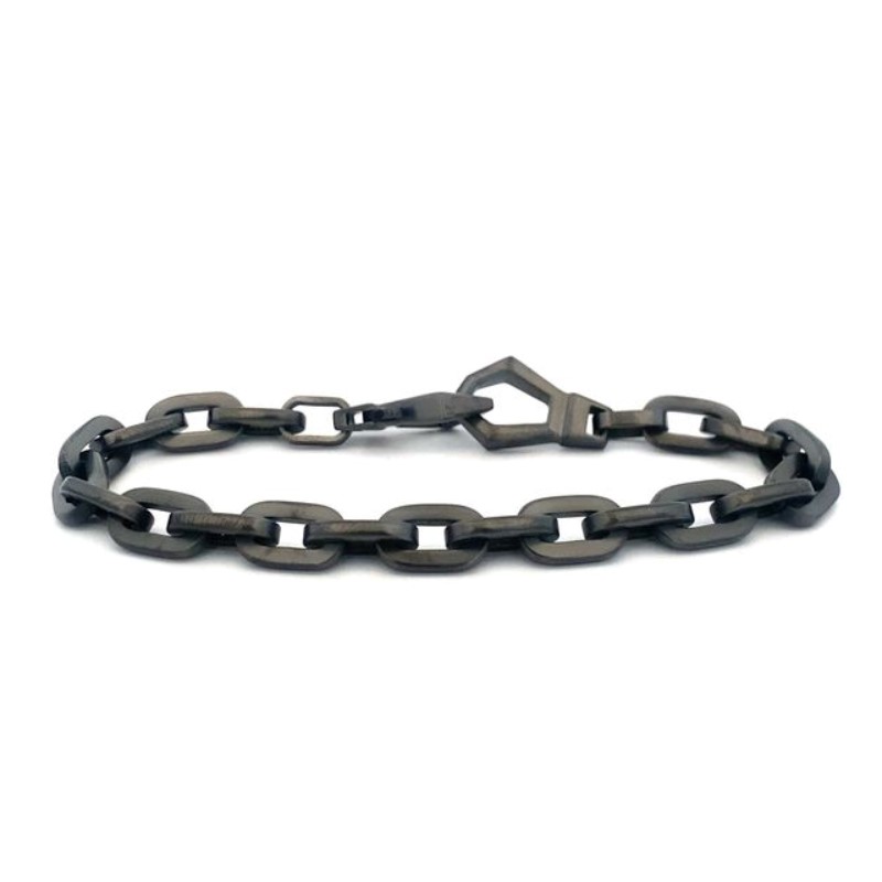 Italgem Gunmetal Chain Bracelet