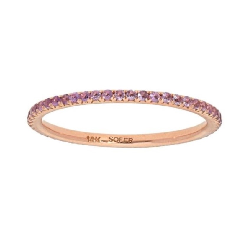 Amethyst Stackable Band