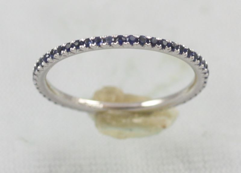 Blue Sapphire Stacking Band