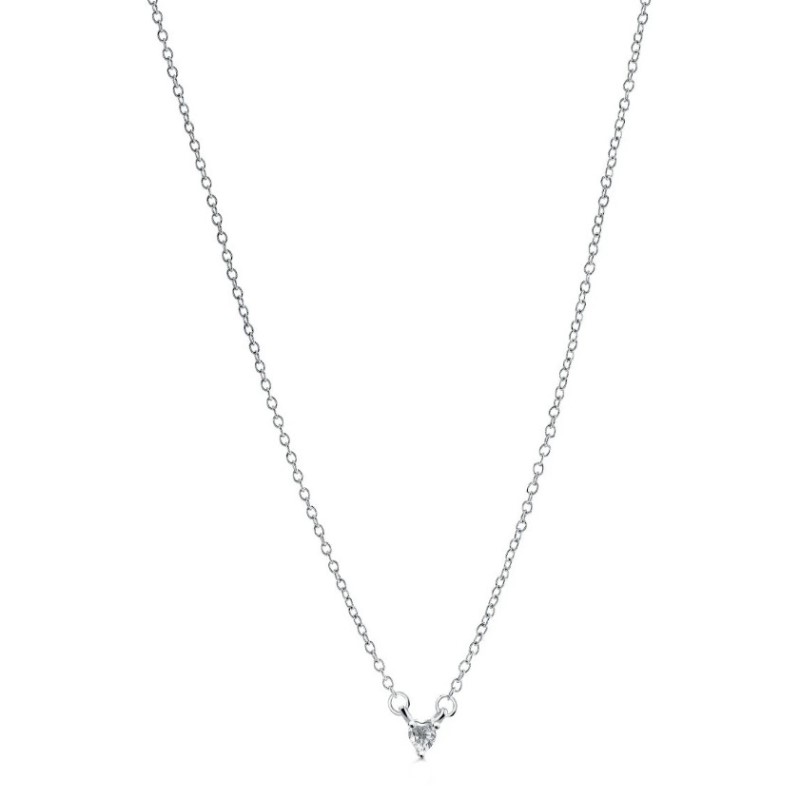 Veloria Mini Collection CZ Heart Necklace