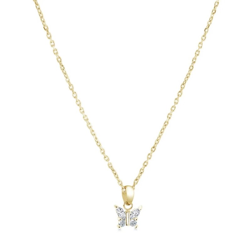 Veloria Mini Collection CZ Butterfly Necklace
