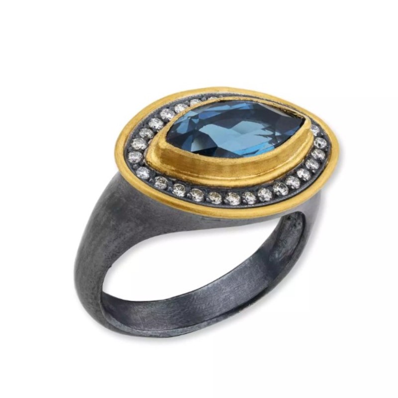 Lika Behar London Blue Topaz Thames Ring