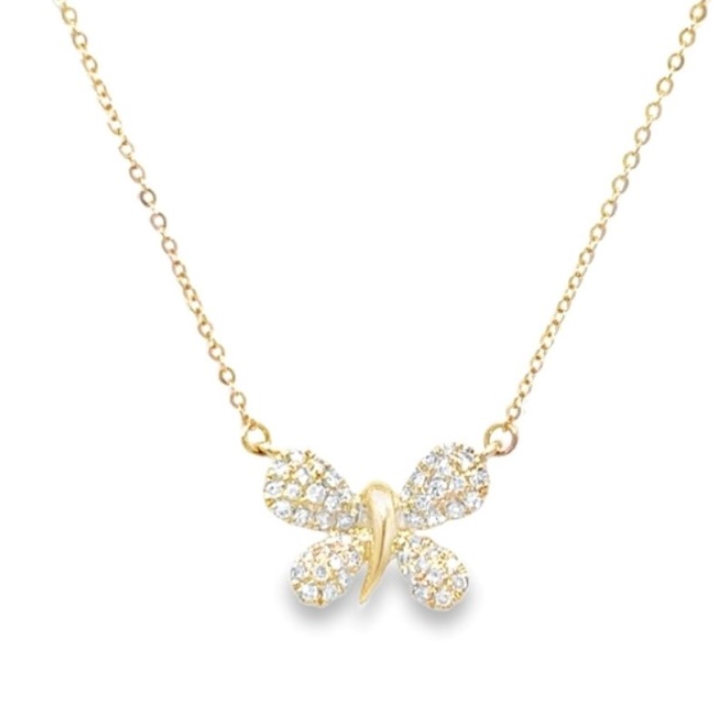 Diamond Butterfly Necklace