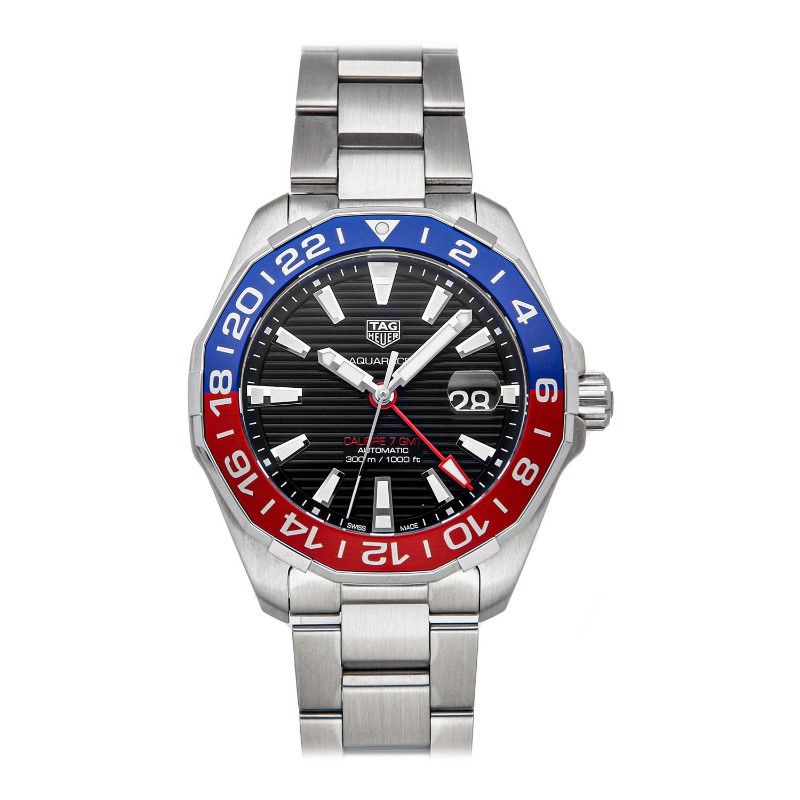 Aquaracer 300M Aluminum Bezel Calibre 7 Automatic GMT Watch