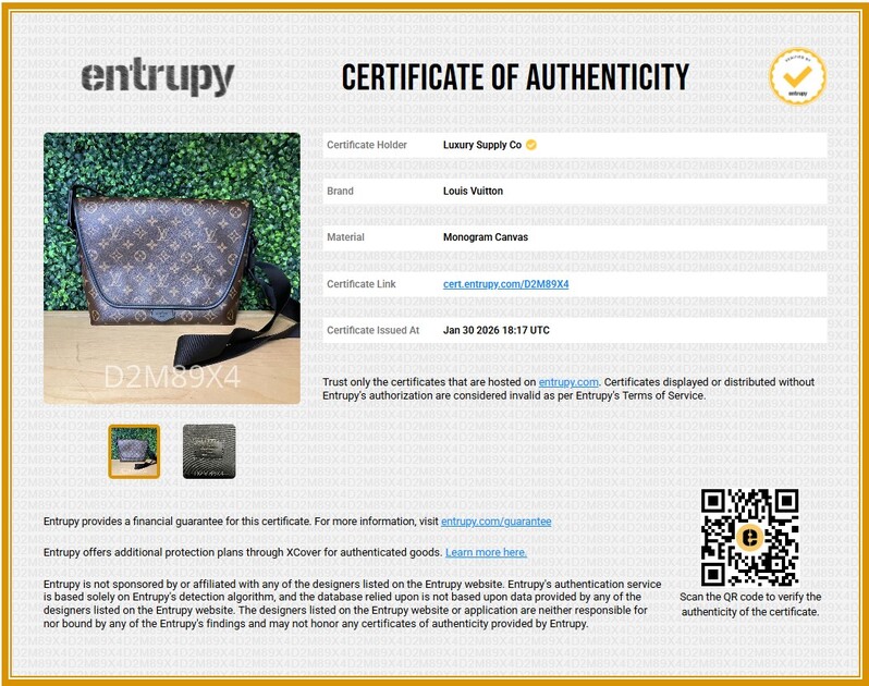 FINAL SALE  Louis Vuitton LV Monogram Macassar Messengar Bag