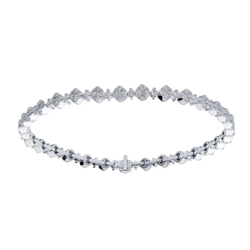 Diamond Cluster Bracelet