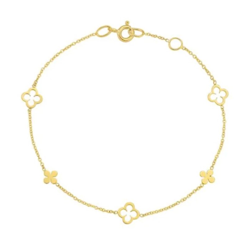 Alternating Clover Bracelet