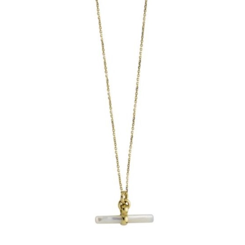 Mother Of Pearl T-Bar Necklace