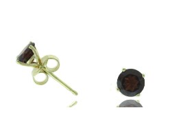 Garnet Martini Stud Earrings