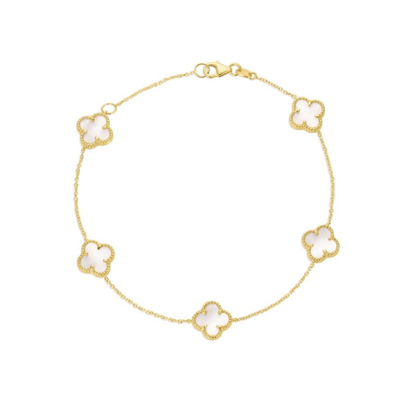 Mother of Pearl Multi Clover Bracelet